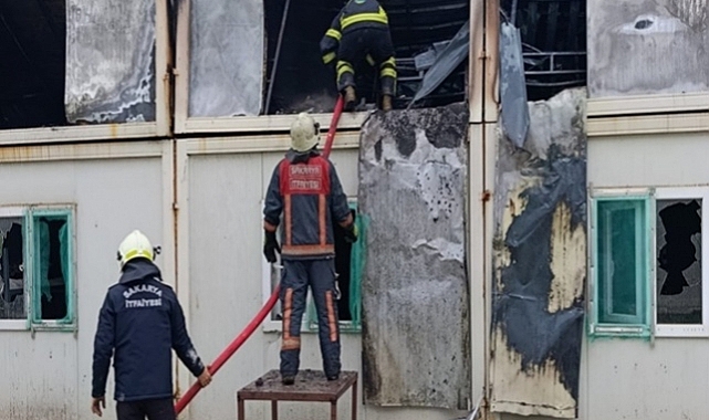 Büyükşehir'den Şehir Hastanesi şantiyesindeki yangınla ilgili açıklama
